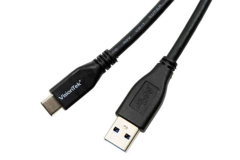 VisionTek USB 3.1 Type C to Type A Cable 1 Meter (M/M) - 900826 - Image 3